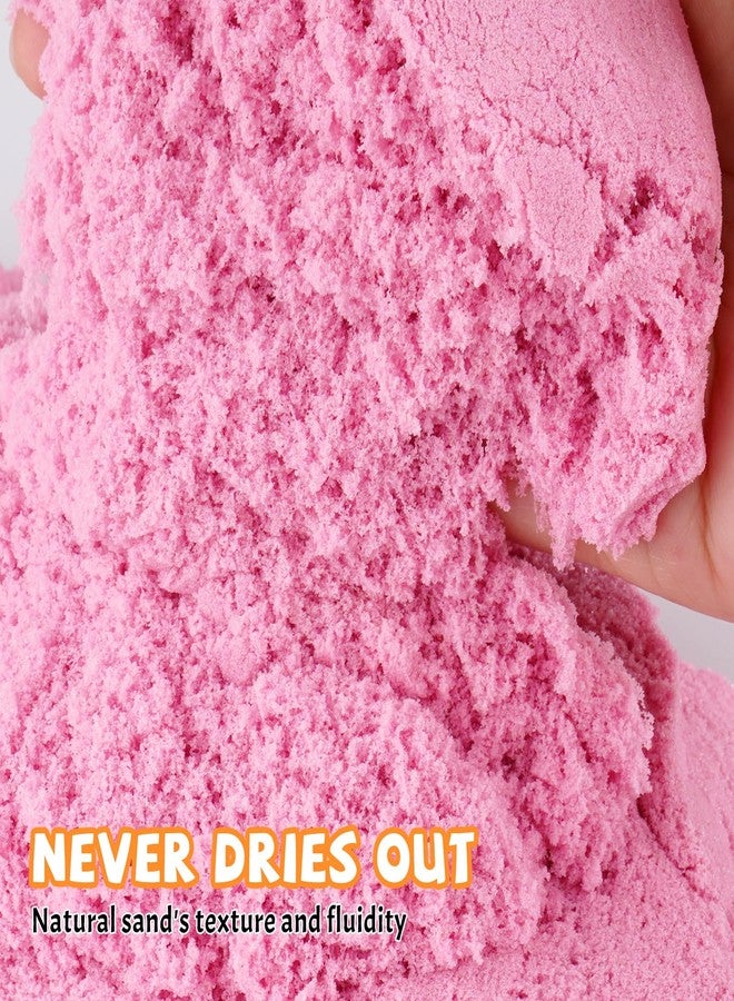 NiToy FlexiSand 2.2Lbs Play Sand, Never Dries Out-Fun for 3 Years and up Kids Bulk Refill for Sensory Sand Box Toys, Ideal for Shaping, Squeezing and Molding(Pink) - Image 3